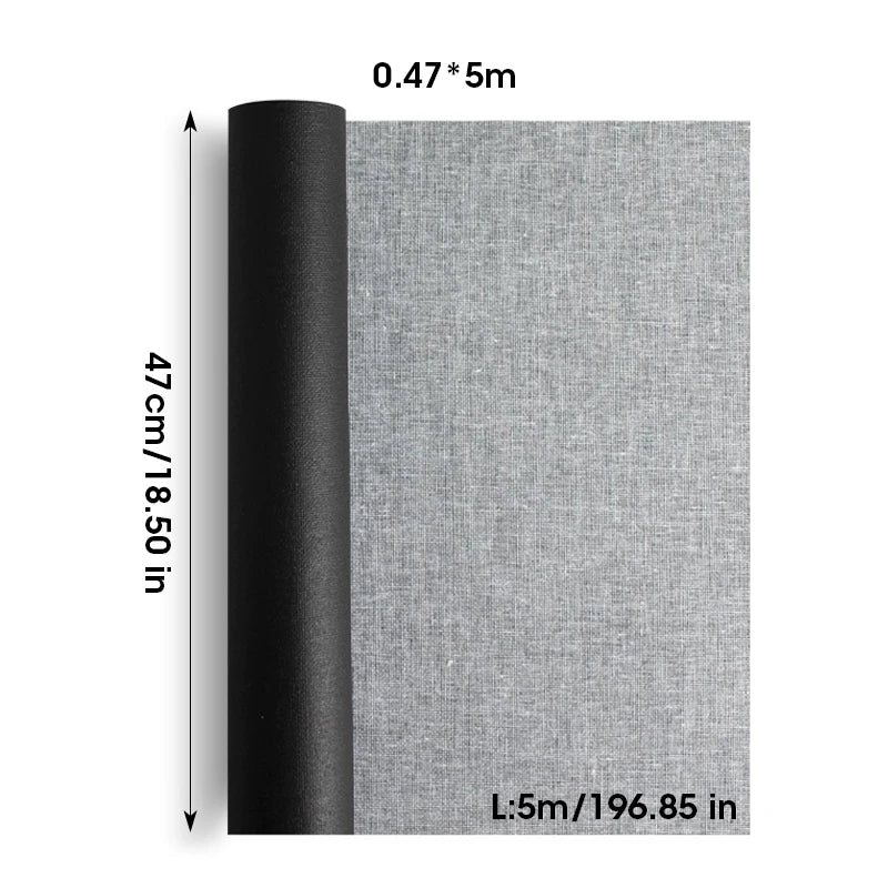 5M/Roll Cotton Canvas Roll,White Black Blank Specialized Suitable for Oil Painting,Acrylic Pigments,27,37,47,,57,67,77,87cm Wide
