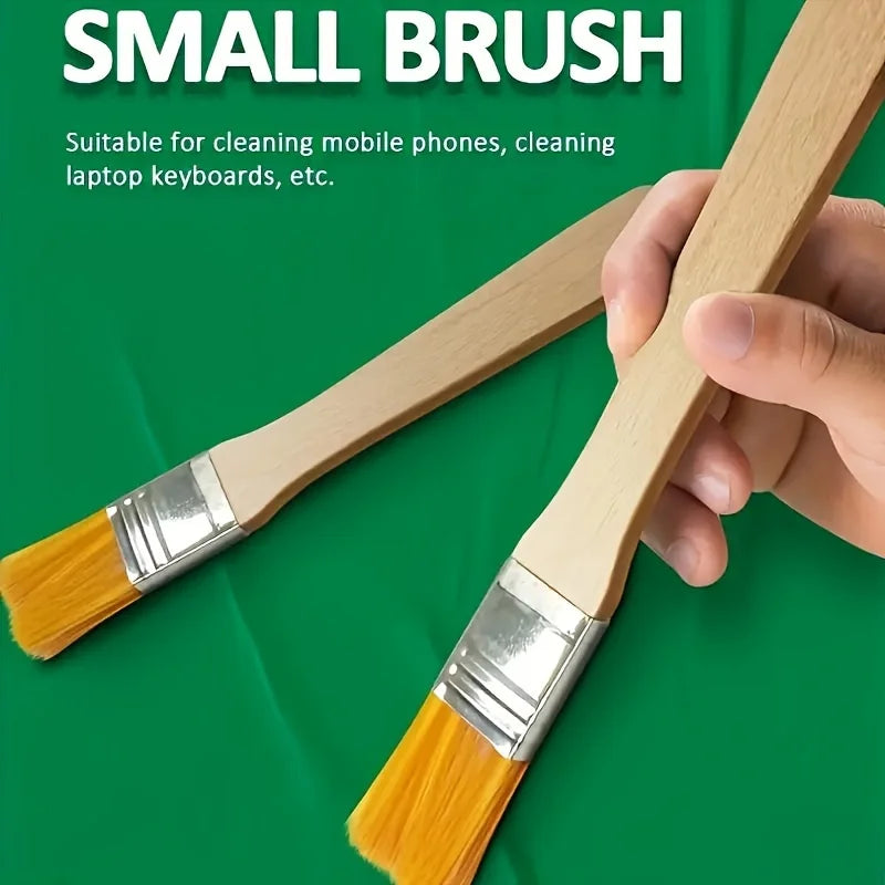 24/48pcs-nylon brushes, short wooden handle art paint brushes, watercolor brushes, wall brushes, art brushes, cleaning tools