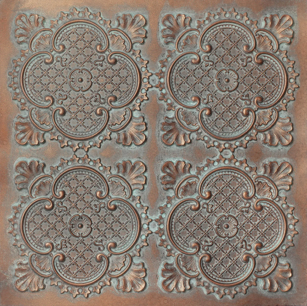 Embellished Ceiling Tiles PVC Faux Tin Painting Panel Wall Panel Interior Decor PL80 10pcs