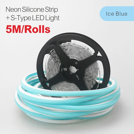 6/8mm 5M/Rolls DIY Separate Silicone Neon Strip 120Leds S-Bendable Newly Flexible Led Tape For LED Neon Sign Waterproof  IP67
