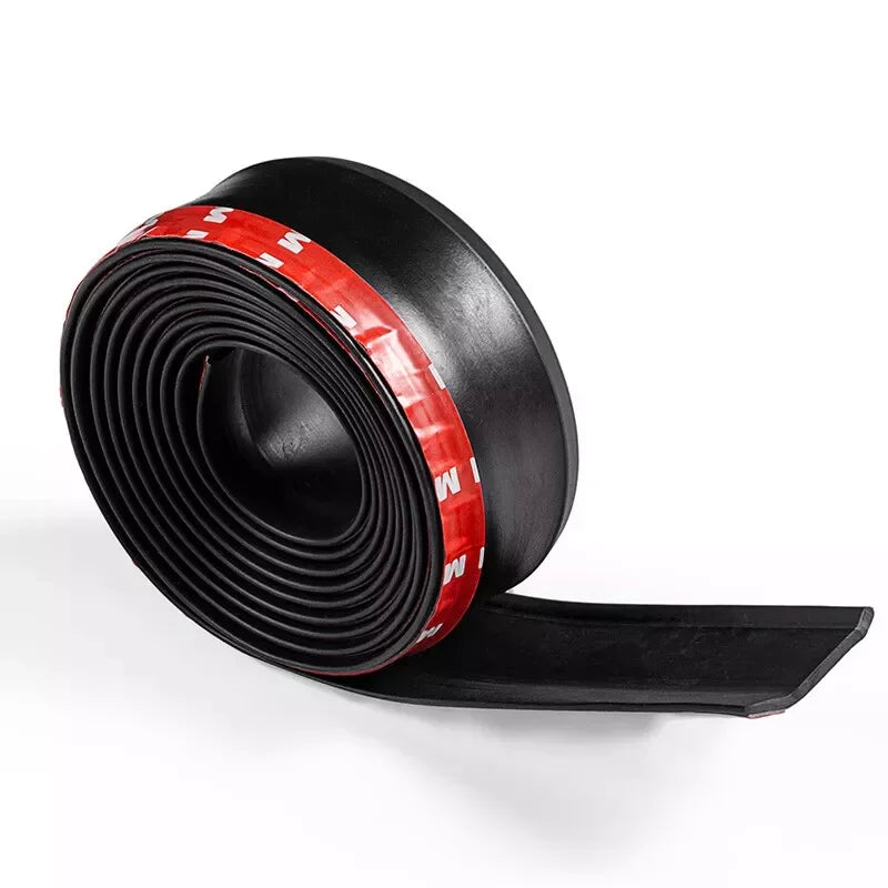 Universal Car Front Bumper Lip Splitter Spoiler Rubber Skirt Protector BodyTrim Bumper Lip Strip Car Side Lip Exterior Mouldings