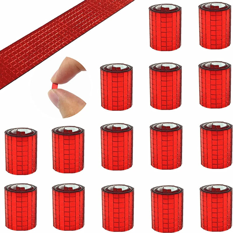 Self-Adhesive Real Glass Craft Mini Square Mirrors Mosaic Tiles Stickers Bathroom DIY Handmade Craft Home Decoration Making Tool