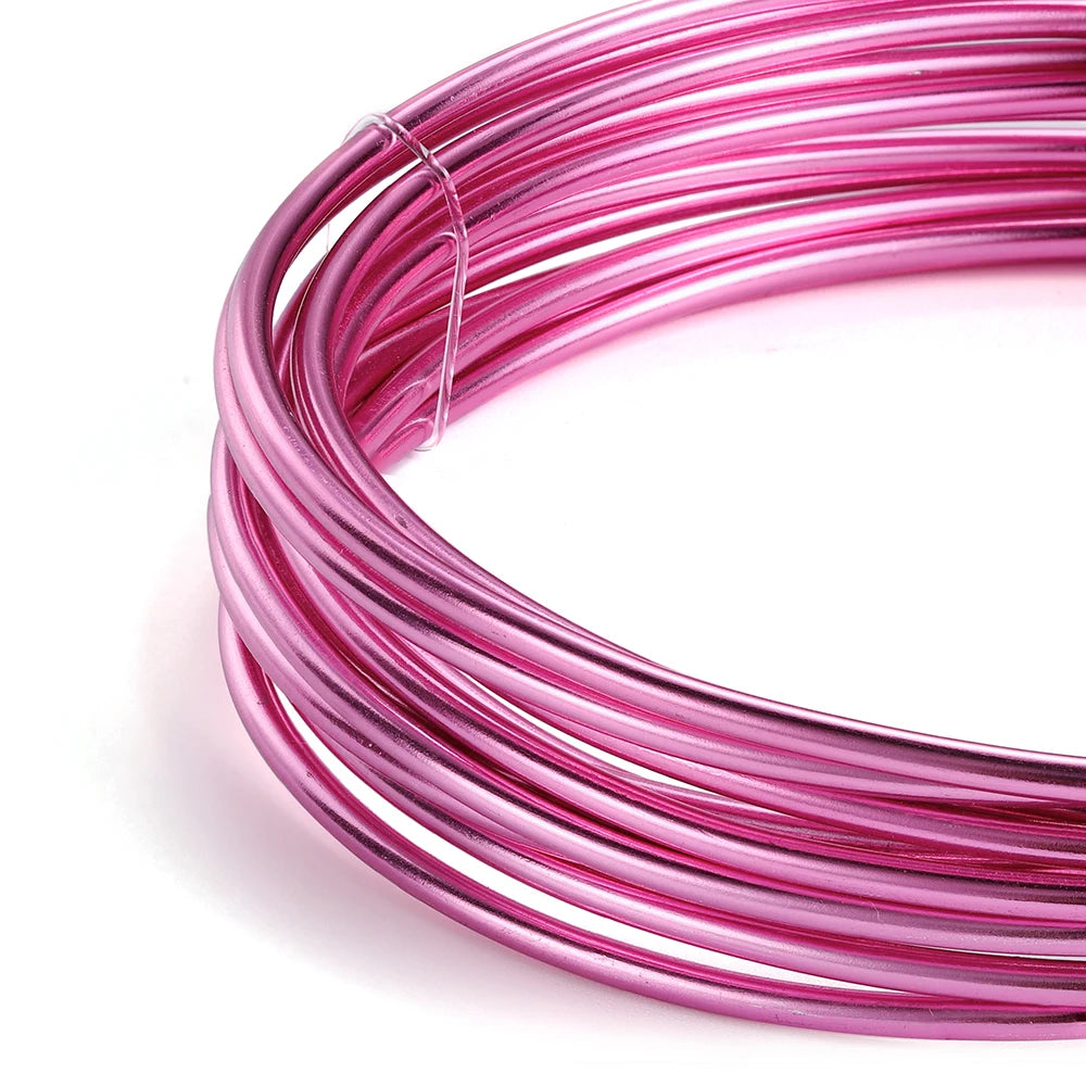 0.6-3mm Anadized Round Aluminum Wire 2-10 Meters Versatile Painted Aluminium Metal Wire For DIY Jewelry Making Accessories