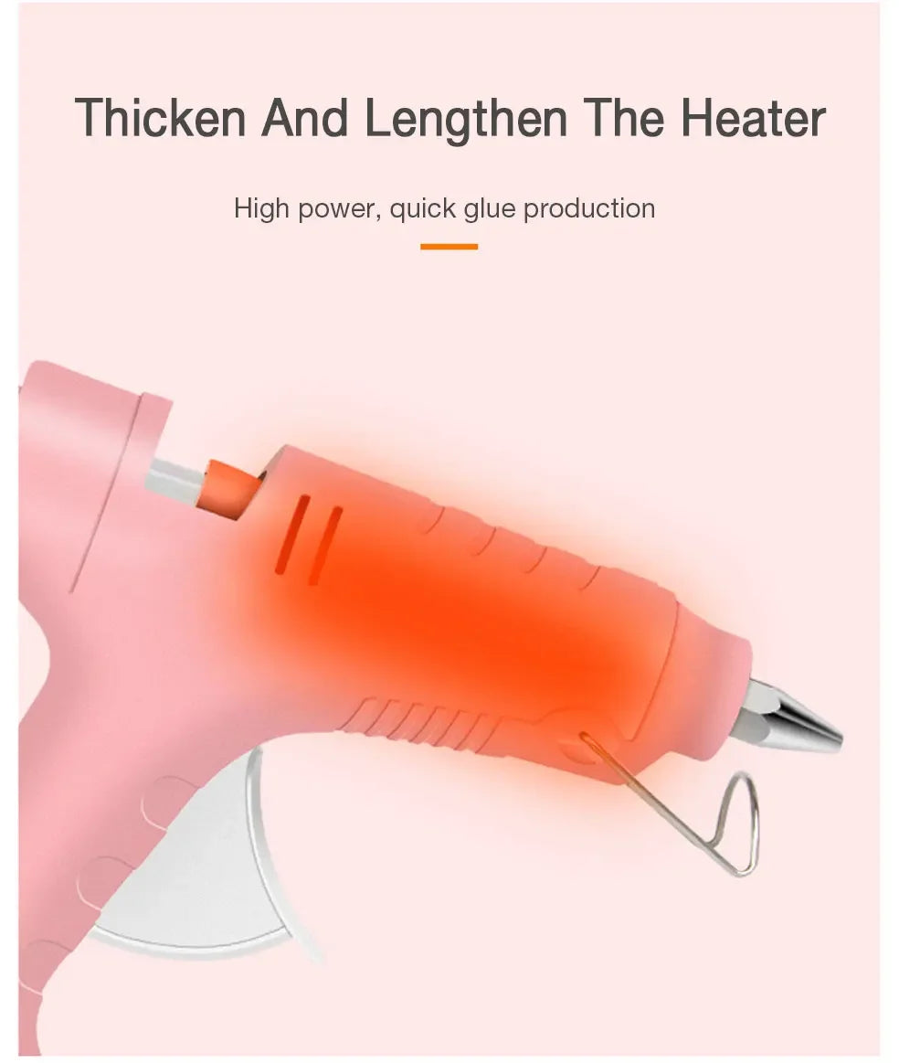 YLONGDAO 50/70W Hot Melt Glue Gun with 7mm Glue Sticks Mini Industrial Guns Heat Temperature Thermo Electric Repair Tool