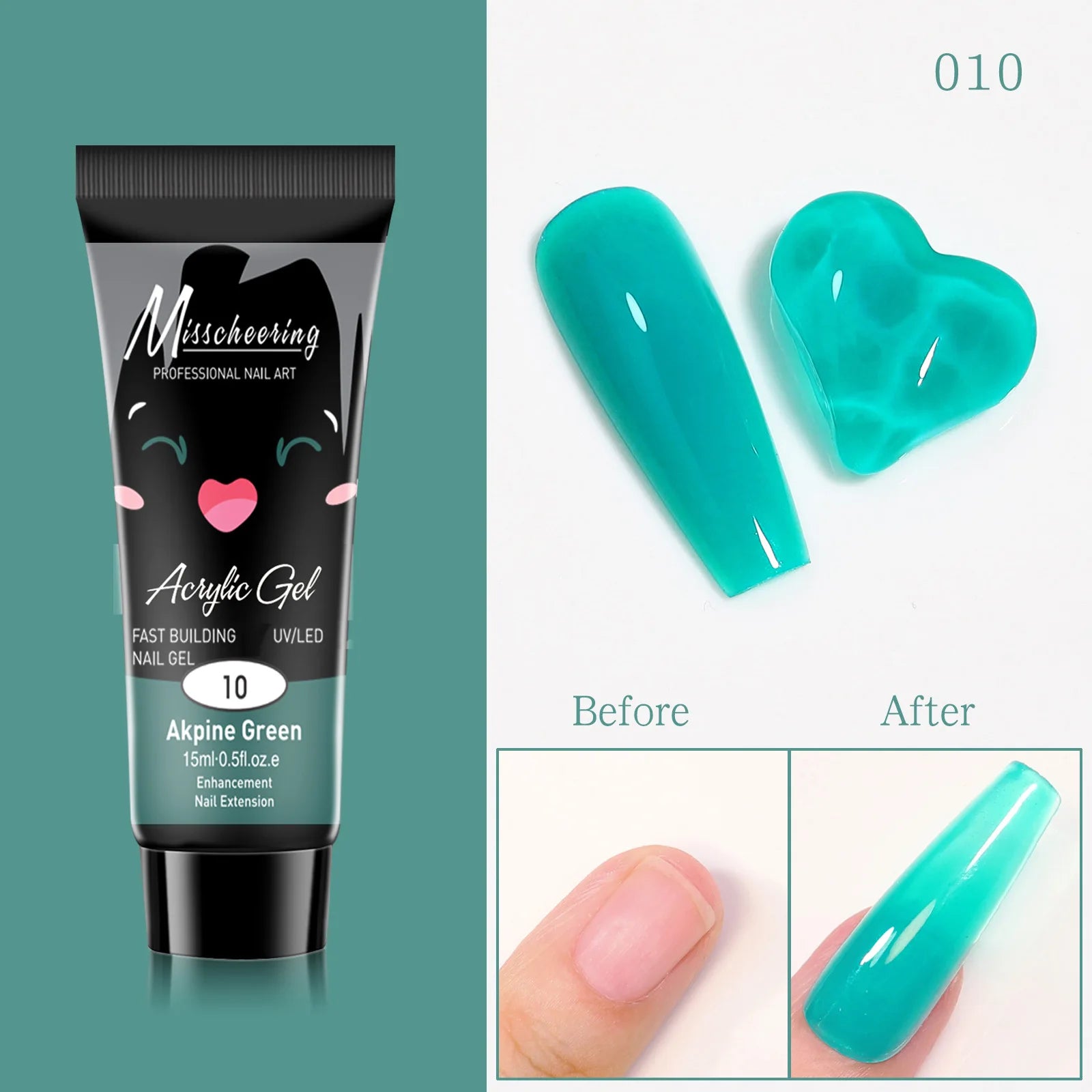 Nail Extension Gel Kit, 12 Colors Extension Nail Extension Gel Set Soak Off UV Gel For All In One Kit Builder Nail Gel Gift