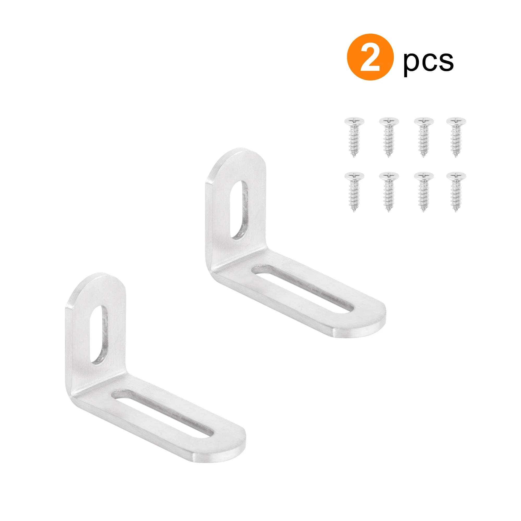 Stainless Steel Adjustable Corner Bracket Heavy Duty Metal 90 Degree L Shaped Angle Corner Braces for Wooden Shelf Furniture