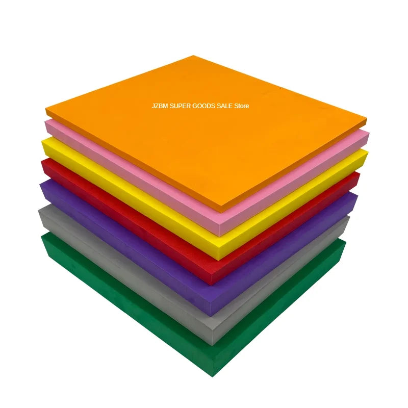 100x50cm Colorful EVA Foam Sheet Shock Absorption Foam Handmade Cosplay EVA Rubber Sound-absorbing Board Thickness 3/5/8/10/15mm