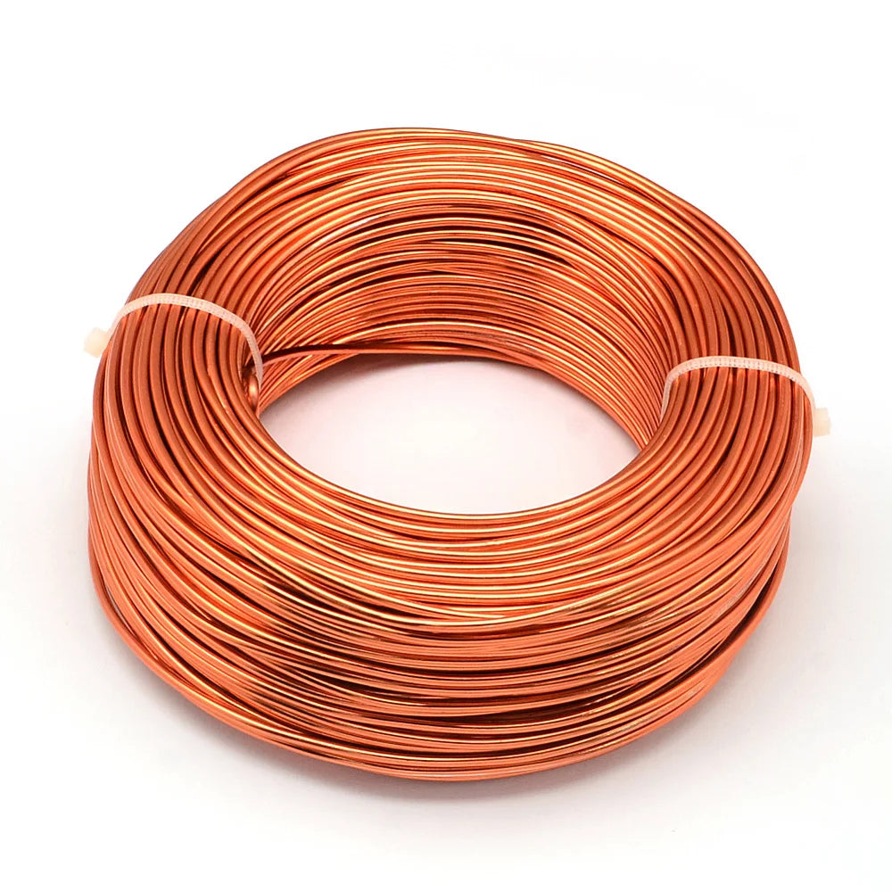 PandaHall 0.6-2.0mm Anodized Aluminum Wire 10 Sizes , Colorful Bendable Craft Wire for Jewelry Making, DIY Model Beading