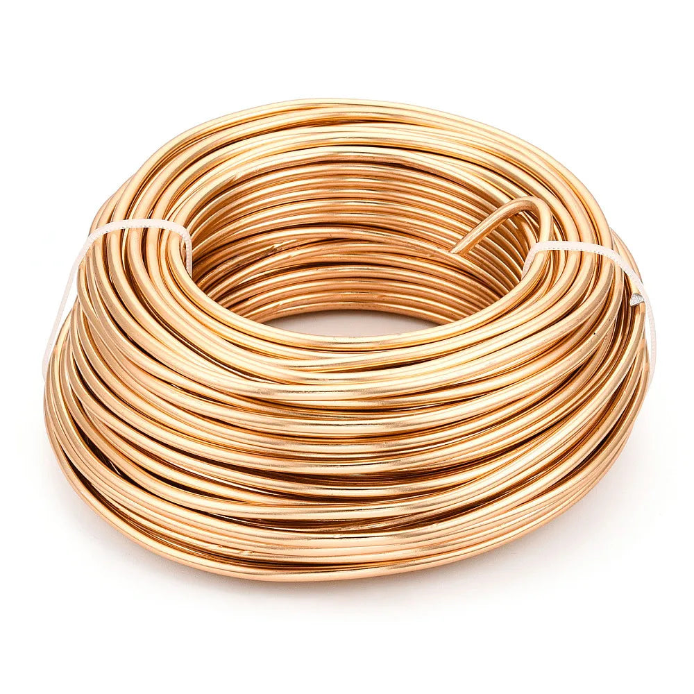 PandaHall 0.6-2.0mm Anodized Aluminum Wire 10 Sizes , Colorful Bendable Craft Wire for Jewelry Making, DIY Model Beading
