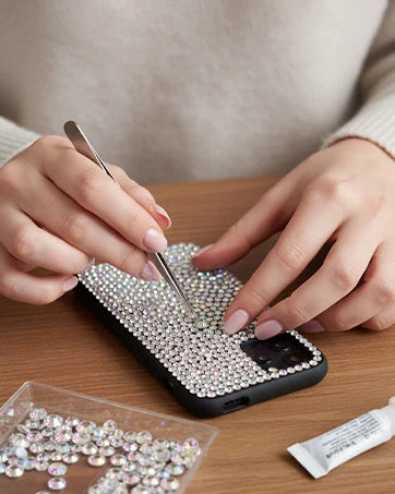 30000Pcs Rhinestones for Bedazzling, 3mm Bedazzler Kit with Flatback Rhinestones for Clothes Crafting Crafts Nails Clothing