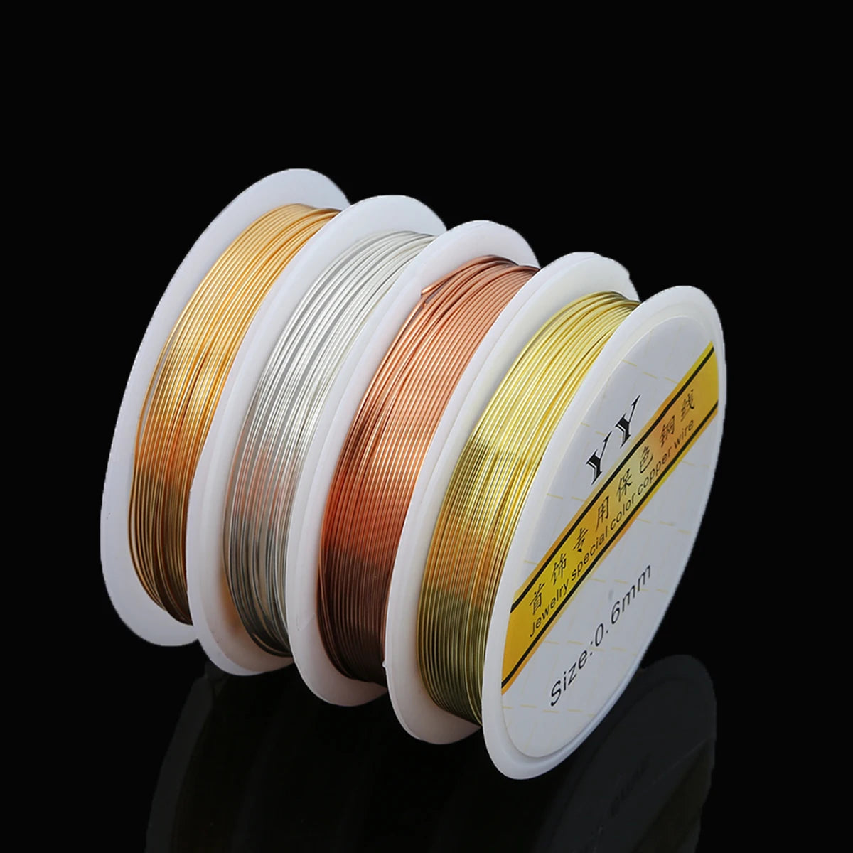 0.3-1.0mm Premium Pure Copper Wire - Anti-Corrosion & High Flexibility for Jewelry Crafting, Beading Wire Wrapping (Gold/Silver)