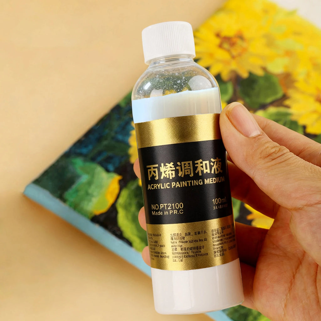 100ML Acrylic Paint Special Blend Liquid Water Powder Diluent Acrylic Pigment Dilute Chroma Medium Art Supplies