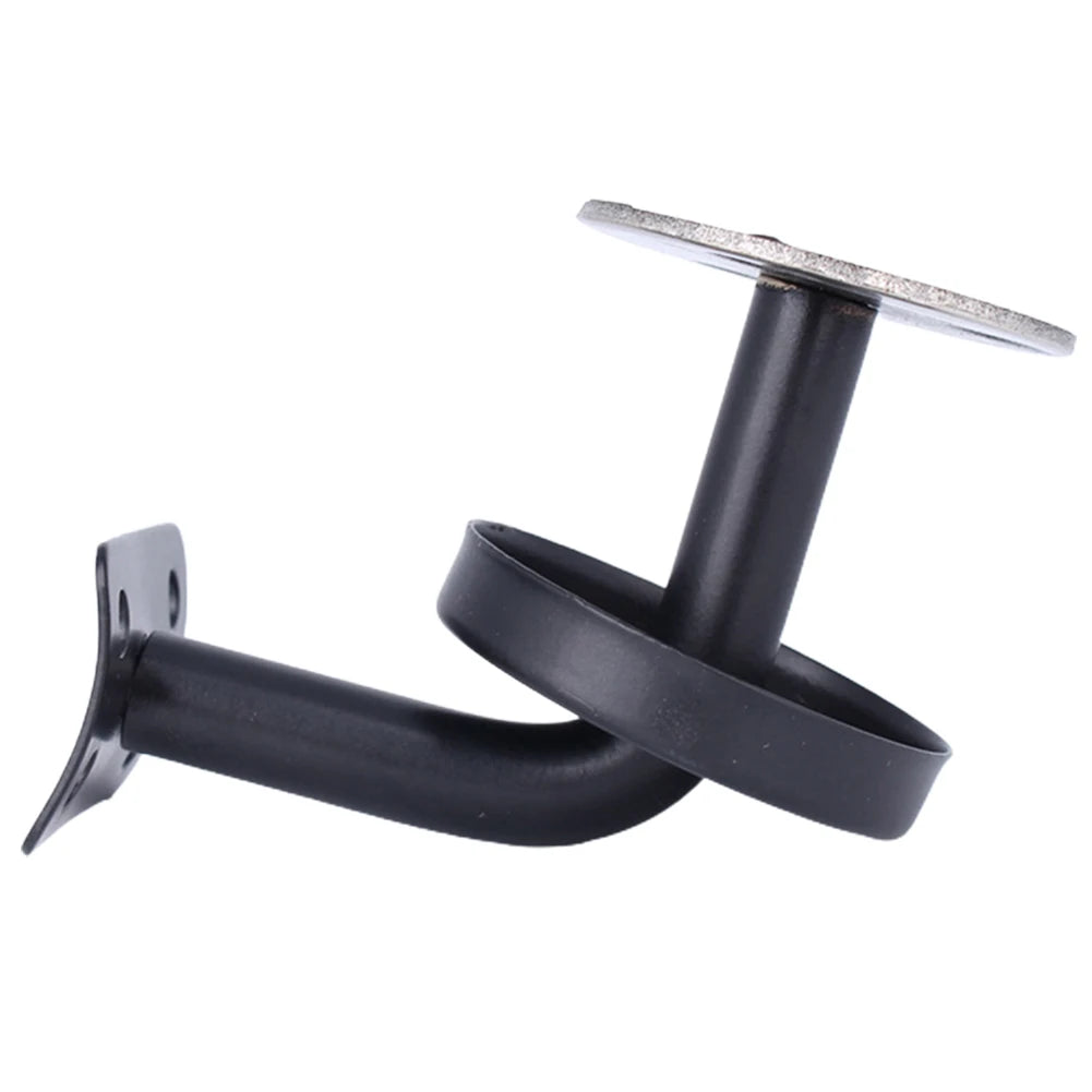 Black Handrail Bracket Stainless-Steel Handrails Wall Mounted Bracket Support Hand Rail Stair Railing Guardrail Accessory