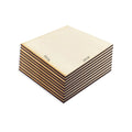20Pcs 10cm wood planks,round square wood chips DIY Wood Craft Material For Painting,Pyrography.Architectural Model Home Decor