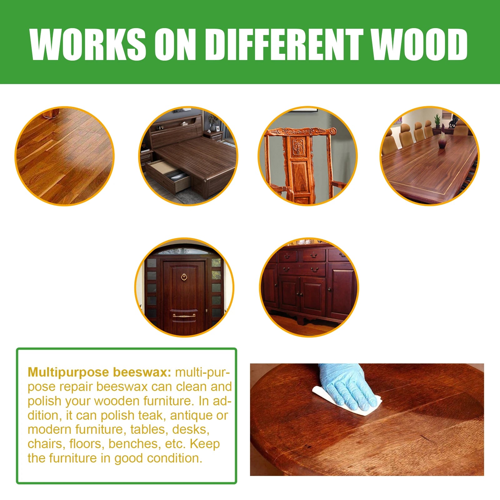 Wood Scratch Repair Repair beeswax Home solid wood floor furniture wax Maintenance Scratch repair beeswax daily necessities