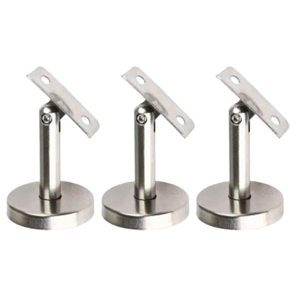 3Pcs Adjustable Stair Handrail Brackets Movable Column Bracket 304 Stainless Steel Handrail Wall Support Hardware Accessories