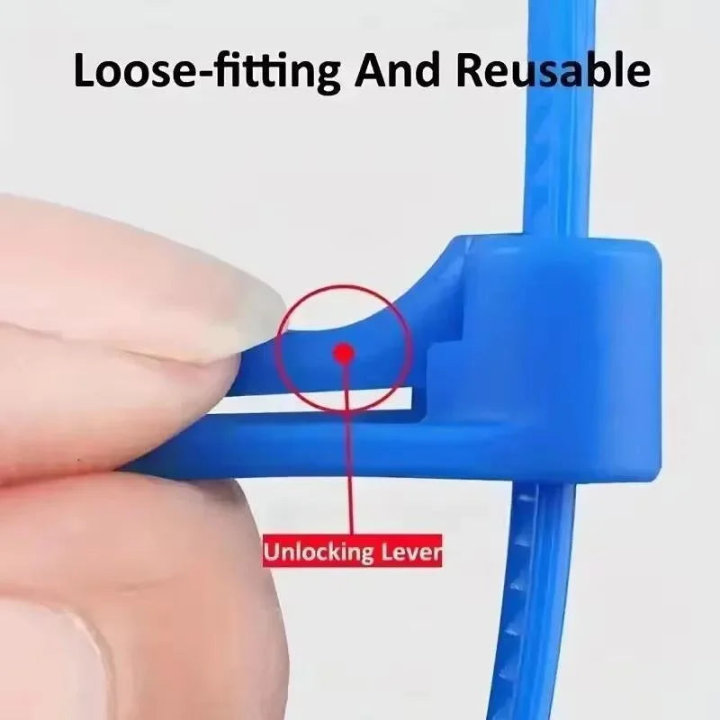 100Pcs Reusable Cable Ties Cable Lock Loop Nylon Ties Removable Recyclable Mixed Colours Black White Cable Ties Replacement Tool