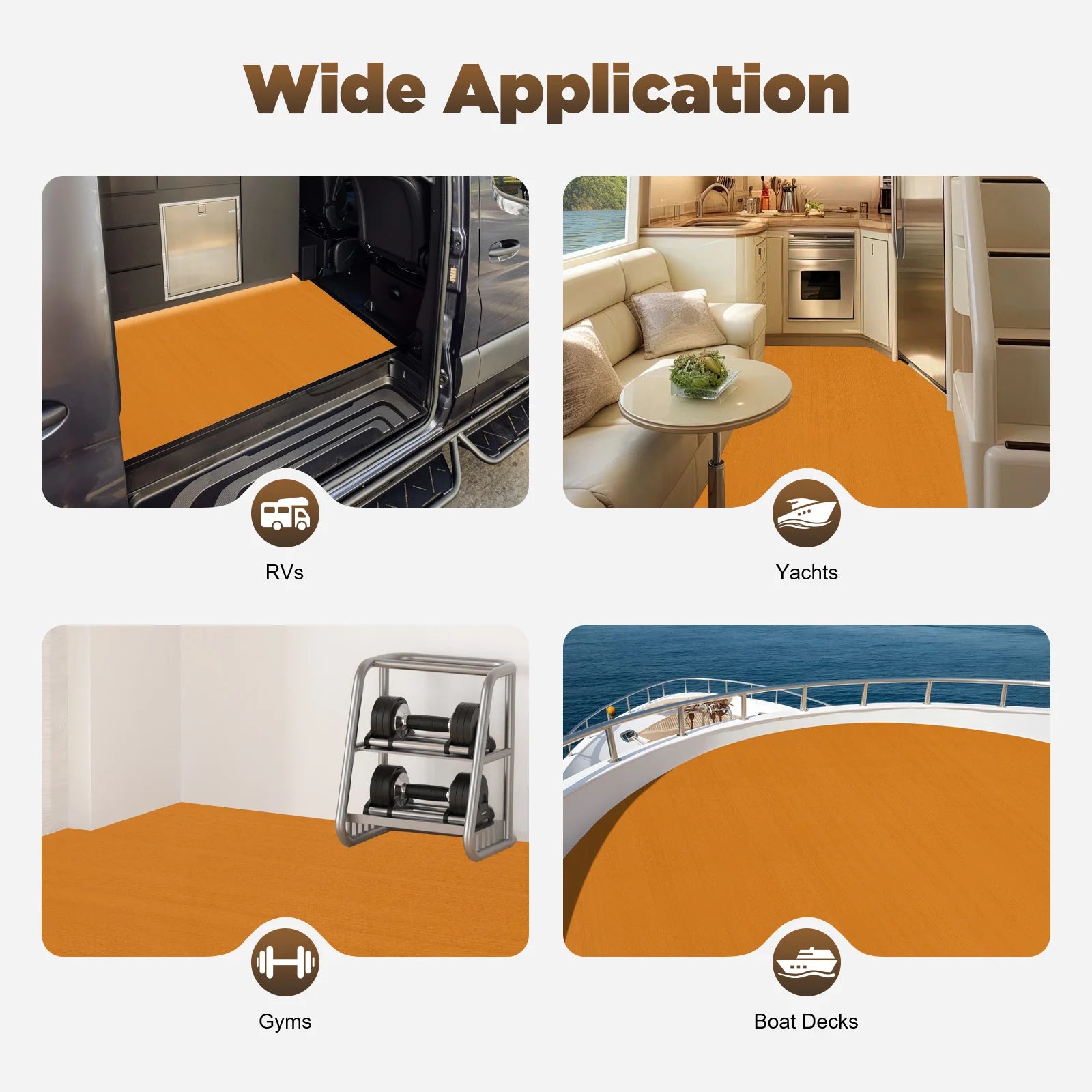 240cm×90cm EVA Foam Boat Decking Sheet Self-Adhesive DIY Marine Flooring Mat Non Slip Boat Carpet for Boats Yacht Kayak RV