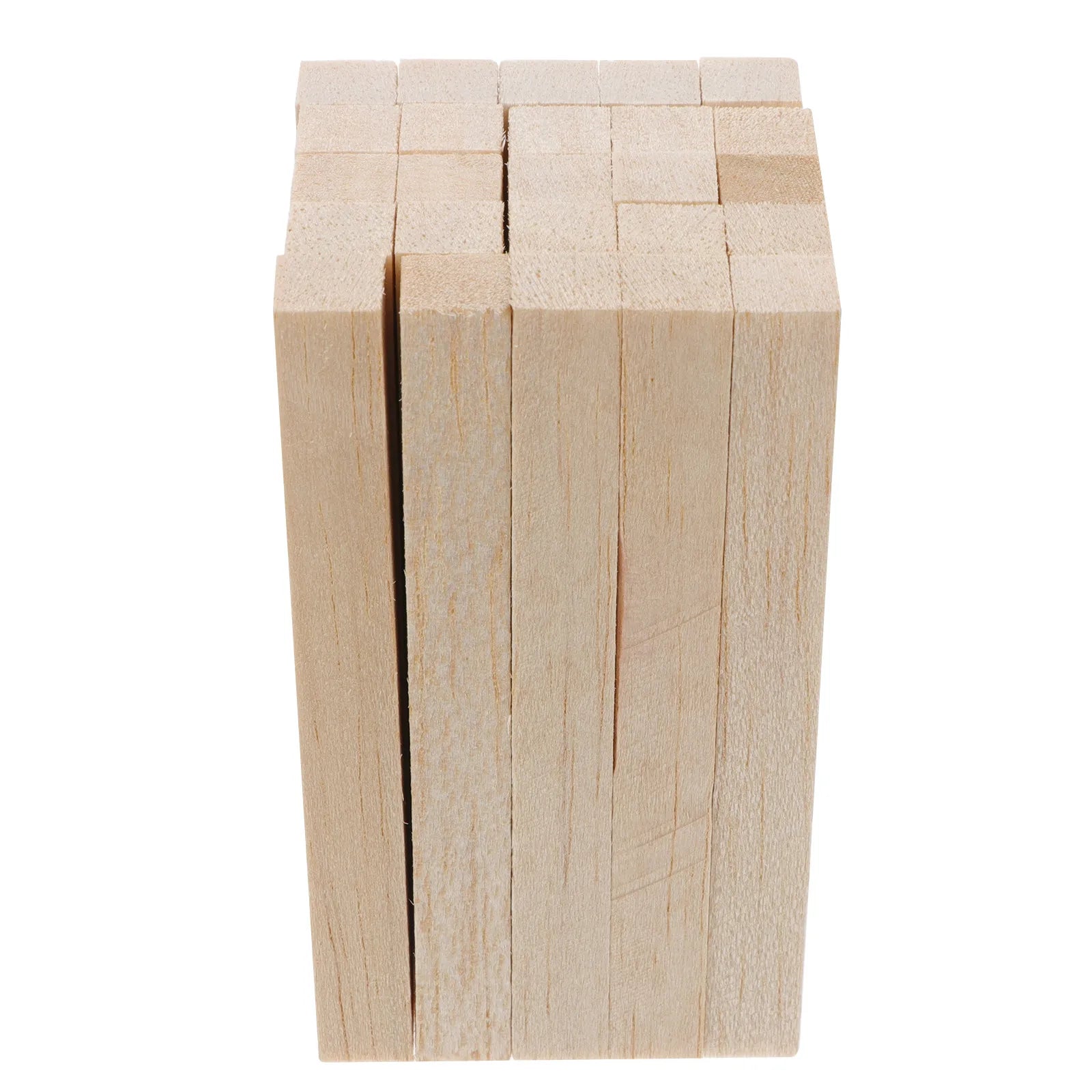 25Pcs Wooden Square Dowels Natural Balsa Wood DIY Craft Sticks for Miniature Houses Kites Props Candy Bouquets Handicraft
