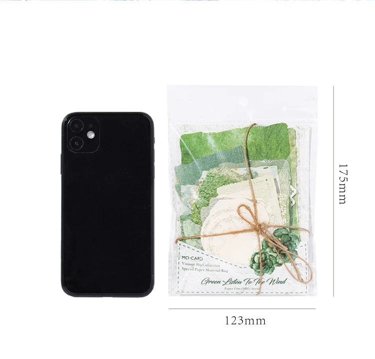 4Style Paper Post Office Series Scrapbooking Set Diy Handheld Account Diary Decoration Collage Material