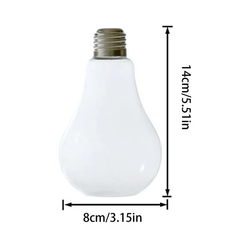 2/3pcs Light Bulb Flower Vase 14x8cm Transparent Glass Vase Fashion Hydroponic Flower Vase Home Gifts Desktop Glass Planter