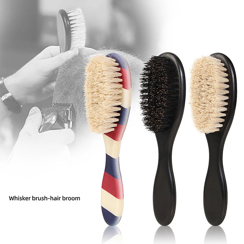 1PC Wild Boar Bristles Material Dual-Purpose Beard Brush Shaving Set Barber Shop Tools Reduce Frizz Shaving Brush