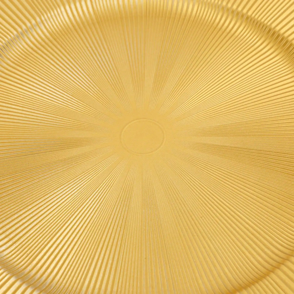 50 Pcs Round Charger Plates,Gold Charger Plate for Birthday Parties, Holidays, Weddings, Banquets, Camping, Picnics, Barbecues