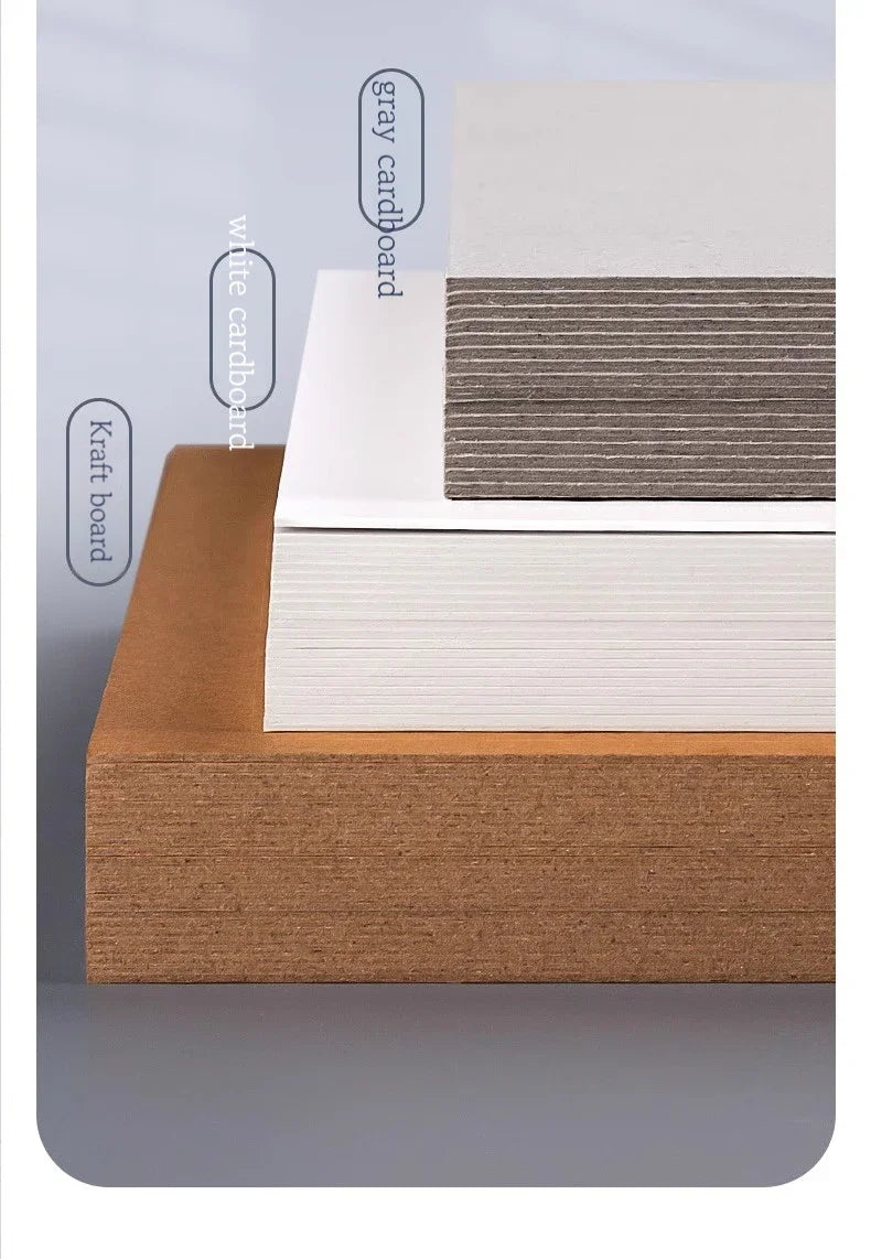 A3/A4/A5 White Thicked Kraft Paper Hard Cardboard 5/10pcs Diy Handmake Card Making Craft Paper Chipboard Backing Board 1/1.5/2mm
