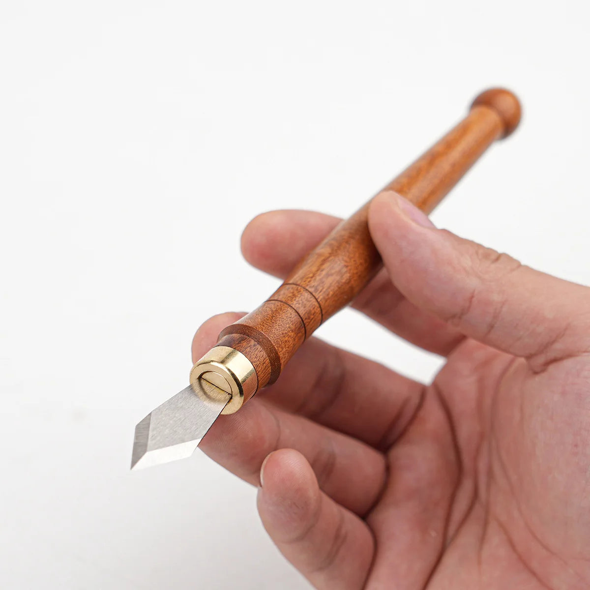 Wood Dual Bevel Carving Knife Tool, Precision Striking Knives with High Carbon Steel Blades for DIY Craft Sculpture Carpenter