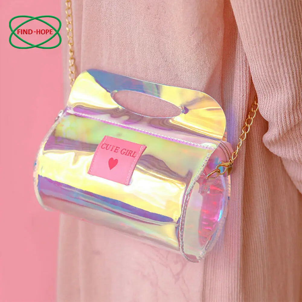 A4 Multicolor Iridescent Holographic Clear Transparent PVC Fabric Leatherette Laser Rainbow Film Vinyl Craft Bag Earring DIY Bow