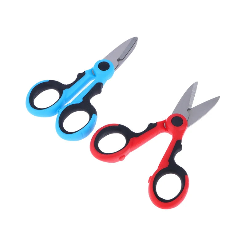 1pcs Stainless Steel Scissors Household Shears Tools Electrician Scissors Stripping Wire Cut Tools For Paper Cable And Fabrics