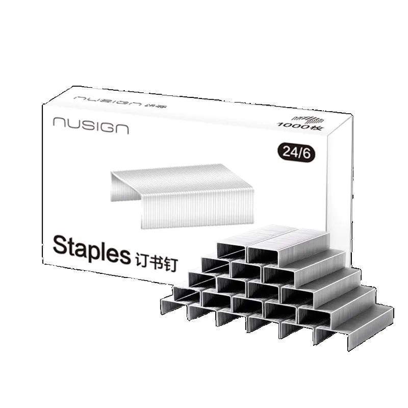 12# Staples 24/6 1000pcs Per Box, Non-Rust Office Stapler Refills, Standard Size Staples for Daily Office Use、Buy 1 Get 1 Free