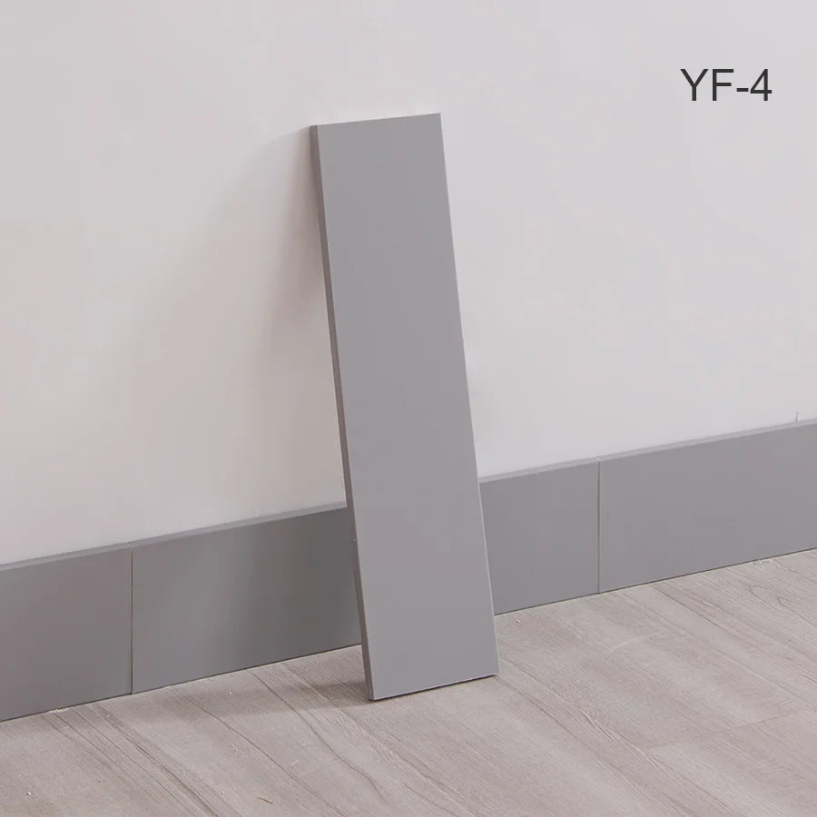 10pcs Self-Adhesive Wooden Stickers Wall Stickers Skirting Lines 10mm Thickness Suitable for All Indoor Places 17.72X4.72In