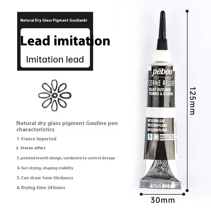20ml Glass Acrylic Paint Tube Waterproof for Wood/Canvas/Fabric Doll Painting Rich Diy Colorant Glass Pigments Artist Supplies