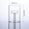 Glasseam Glass Tealight Candle Holder Modern Cylinder Candle Holders for Table Centerpiece Wedding Christmas Party Decorations