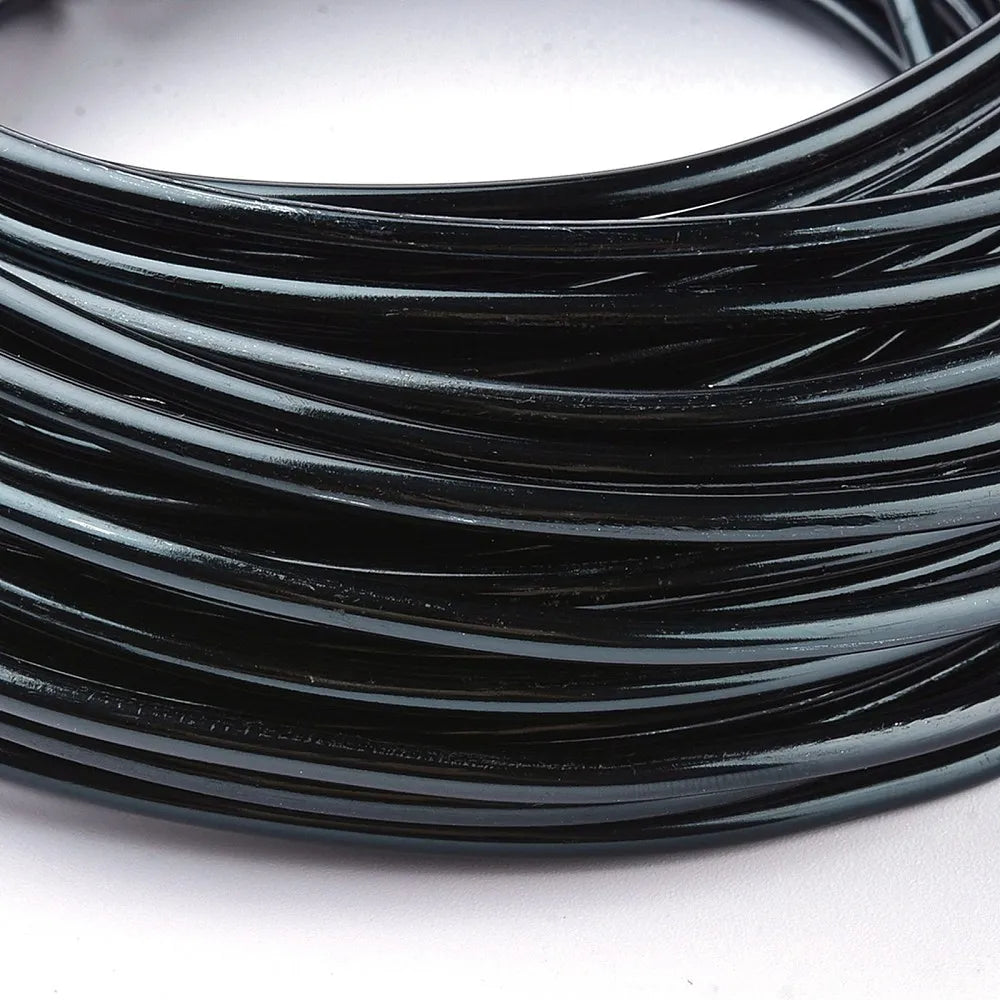 PandaHall 0.6-2.0mm Anodized Aluminum Wire 10 Sizes , Colorful Bendable Craft Wire for Jewelry Making, DIY Model Beading