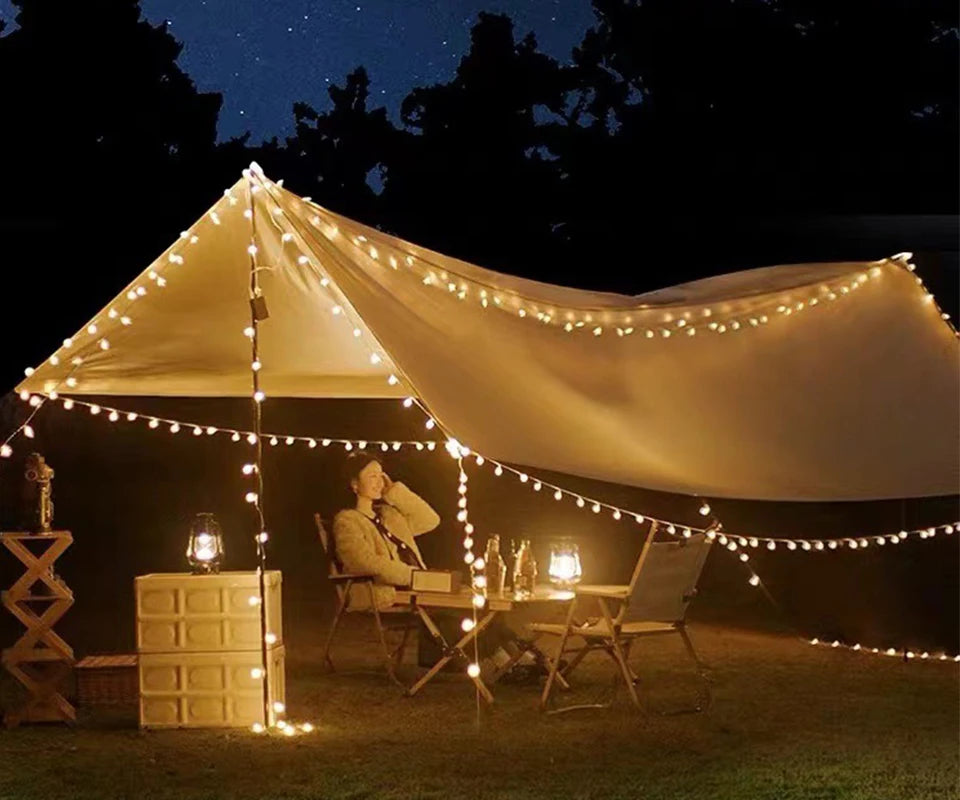 Globe String Fairy Lights usb 10m Multicoloured Festoon Lights Outdoor Colour 5V Hoilday Lighting Christmas Room Decoration