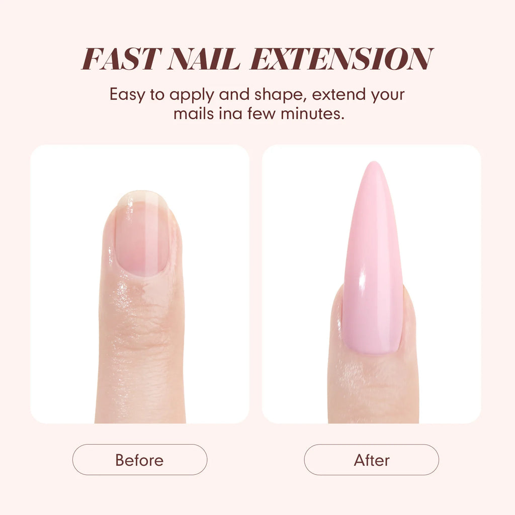 SAVILAND Clear Pink Nudes Acrylic Powder Kit with 30ml Acrylic Liquid Acrylic Nail Brush Nail Forms for Nail Art Salon Home DIY