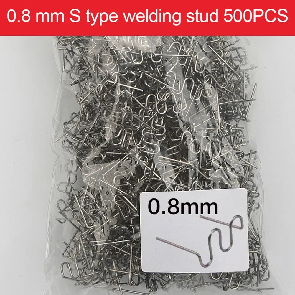 500PCS 0.6/0.8mm Hot Stapler Stapl For Car Bumper Plastic Welder Automotive Repair Kit Hot Stapler Welding Soldering Tool