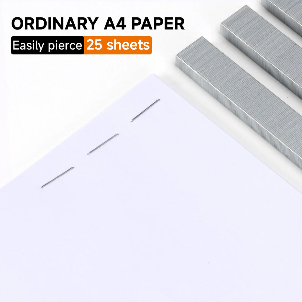 15000 Staples/Set No.26/6 Staples, High-strength Easy-to-Penetrate Staples, School Office Supplies Refill