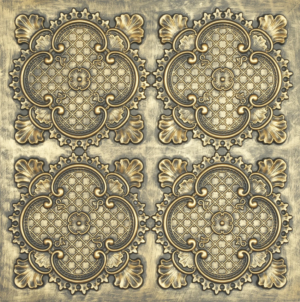 Embellished Ceiling Tiles PVC Faux Tin Painting Panel Wall Panel Interior Decor PL80 10pcs