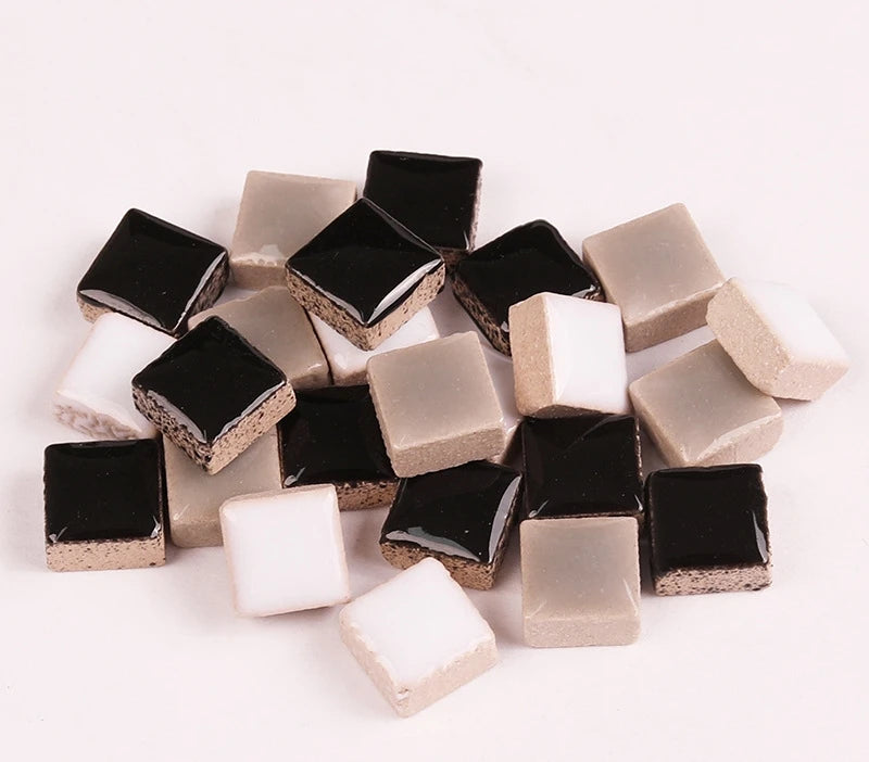 200g 1CM Mini Mosaic Tile Material DIY Ceramic Mosaic Tiles Stone Handmade Ornaments Tiles Wall Crafts Home Decoration