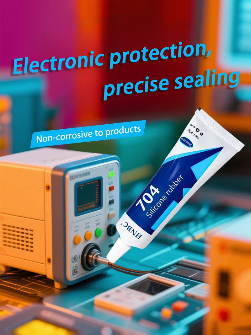 120ml 704 Fixed High Temperature Resistant Silicone Rubber Insulated Sealing Glue Waterproof Silicone Thermal Conductive