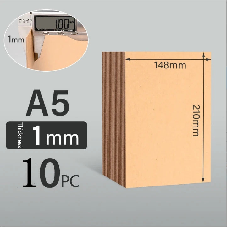 A4/A5 White Thicked Kraft Paper Hard Cardboard Diy Handmake Card Making Craft Paper Chipboard Backing Board 1/1.5/2/2.5-3mm