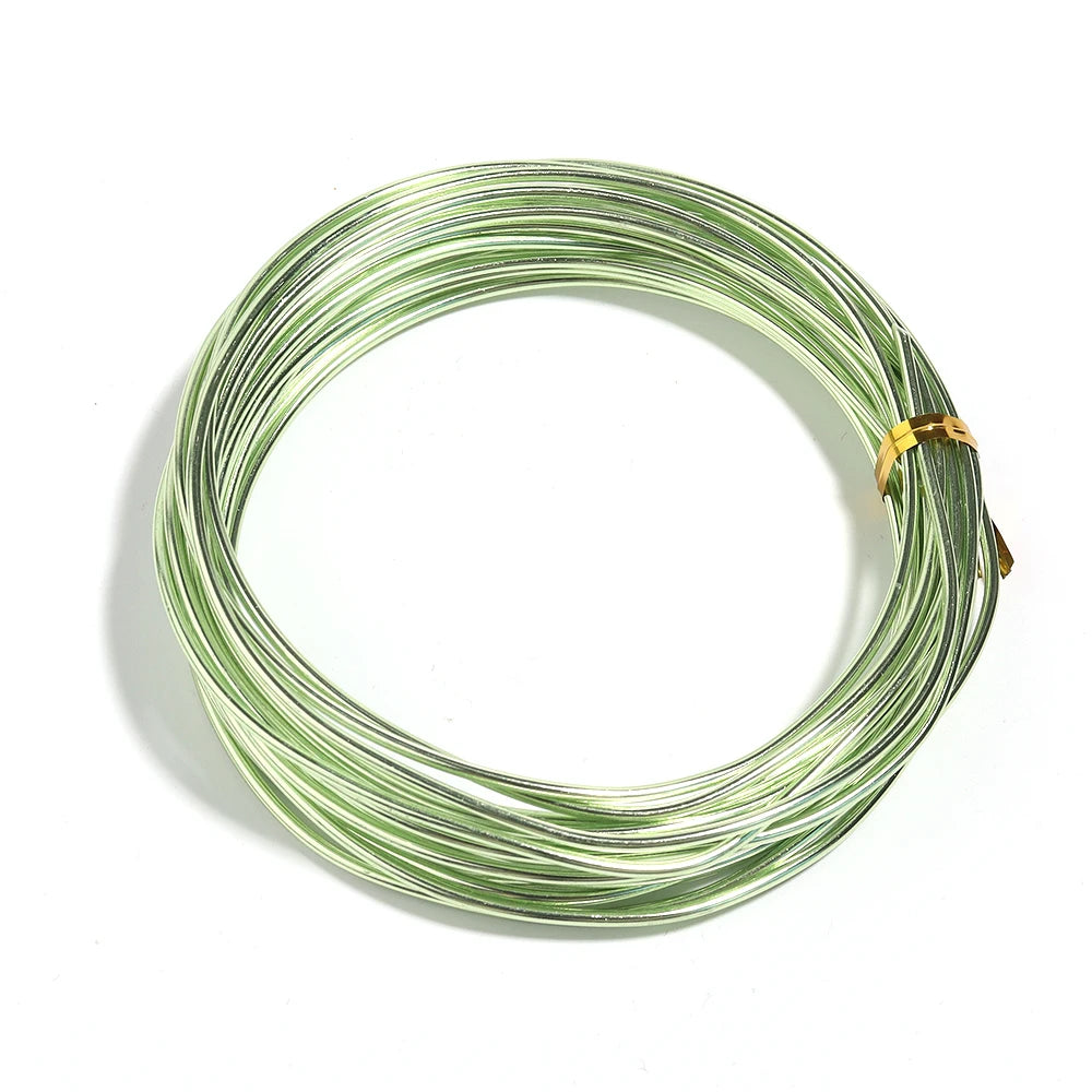 0.6-2mm Anadized Round Aluminum Wire for Jewelry Making Gold Plated Bendable Flexible Craft Metal Wire DIY Beading Floral