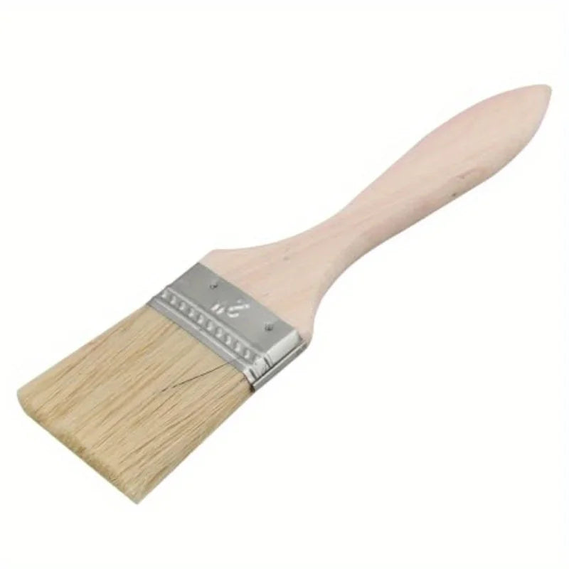 1-Piece Paint Brush with Chisel Edge – Deep Yellow Bristles & Wooden Handle
