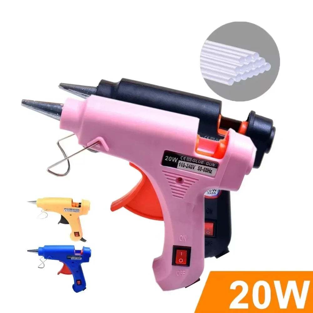 Silicone Gun Hot Melt Glue Gun With 7mm Hot Glue Gun Sticks Perfect For DIY Arts School Crafts Quick Home Repairs Repair Tool