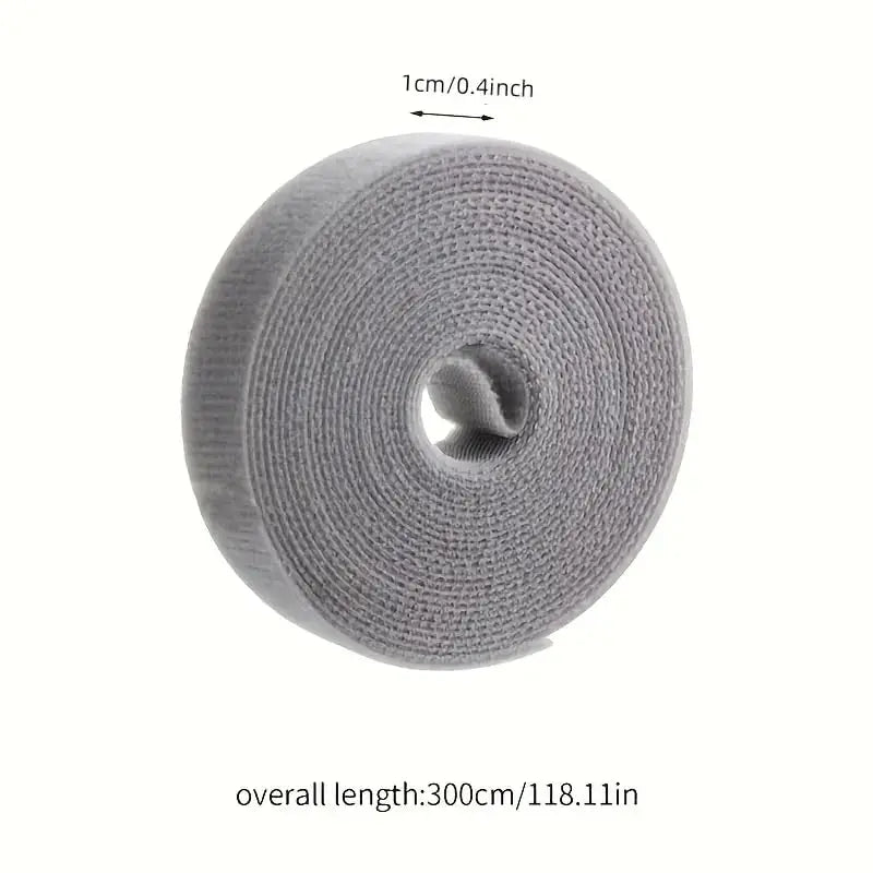 1PCS 1M Hook and Loop Cable Ties, Reusable Self-Gripping Straps, Adjustable Fastener for Wire Management and Travel Gear