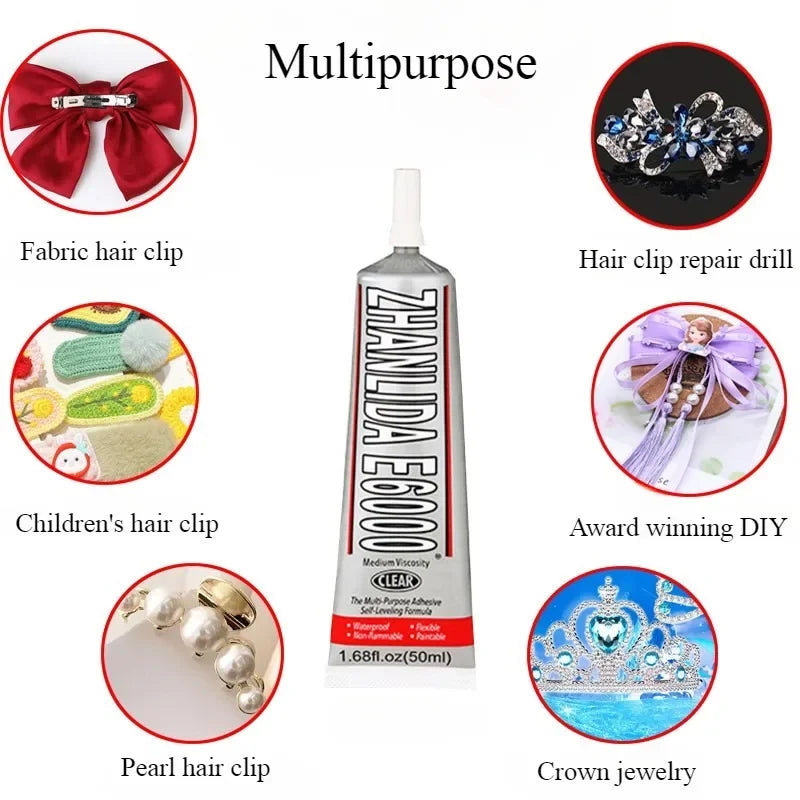 E6000 Adhesive DIY Hair Accessories Crafts Rhinestone Glue Phone Case Diamond Painting Special Adhesive Strong Adhesive