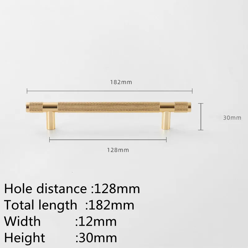 KK&FING Gold Knurled Handles For Cabinet And Drawer Aluminum Alloy Wardrobe Handles Kitchen Cabinet Pulls Knurled Drawer Knobs